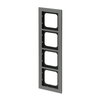Abdeckrahmen 4-fach platin - Busch-axcent® pur   