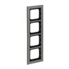 Abdeckrahmen 4-fach platin - Busch-axcent® pur   