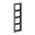 Abdeckrahmen 4-fach platin - Busch-axcent® pur