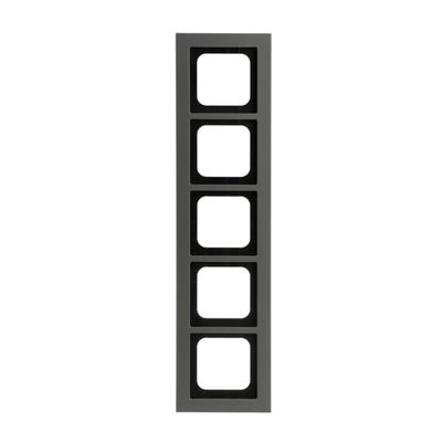 Abdeckrahmen 5-fach platin - Busch-axcent® pur   