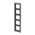 Abdeckrahmen 5-fach platin - Busch-axcent® pur