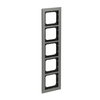 Abdeckrahmen 5-fach platin - Busch-axcent® pur   