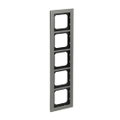 Abdeckrahmen 5-fach platin - Busch-axcent® pur