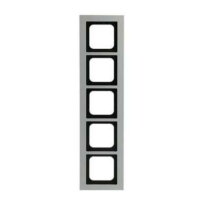 Abdeckrahmen 5-fach titan - Busch-axcent® pur   