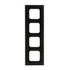 Abdeckrahmen 4-fach schwarz matt - Busch-axcent® pur   