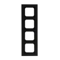 Abdeckrahmen 4-fach schwarz matt - Busch-axcent® pur