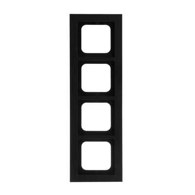 Abdeckrahmen 4-fach schwarz matt - Busch-axcent® pur
