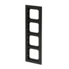 Abdeckrahmen 4-fach schwarz matt - Busch-axcent® pur   