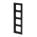 Abdeckrahmen 4-fach schwarz matt - Busch-axcent® pur