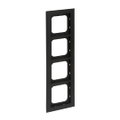 Abdeckrahmen 4-fach schwarz matt - Busch-axcent® pur