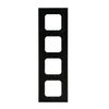 Abdeckrahmen 4-fach schwarz matt - Busch-axcent® pur   