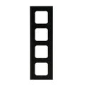 Abdeckrahmen 4-fach schwarz matt - Busch-axcent® pur