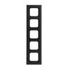 Abdeckrahmen 5-fach schwarz matt - Busch-axcent® pur   
