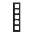 Abdeckrahmen 5-fach schwarz matt - Busch-axcent® pur