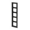 Abdeckrahmen 5-fach schwarz matt - Busch-axcent® pur   