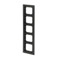 Abdeckrahmen 5-fach schwarz matt - Busch-axcent® pur
