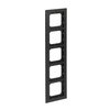 Abdeckrahmen 5-fach schwarz matt - Busch-axcent® pur   