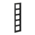 Abdeckrahmen 5-fach schwarz matt - Busch-axcent® pur
