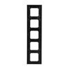 Abdeckrahmen 5-fach schwarz matt - Busch-axcent® pur   