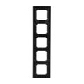 Abdeckrahmen 5-fach schwarz matt - Busch-axcent® pur