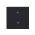 Wippe mit Aufdruck Symbol "Jalousie" für Smart Switch 1-fach schwarz matt -