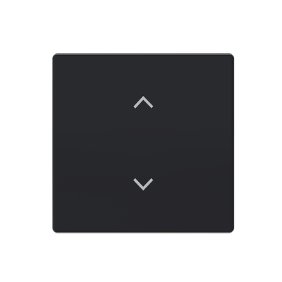 Wippe mit Aufdruck Symbol "Jalousie" für Smart Switch 1-fach schwarz matt -