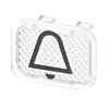 Tastersymbol, transparent Klingel   