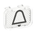 Tastersymbol, transparent Klingel