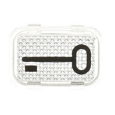 Tastersymbol, transparent Schlüssel