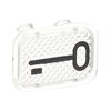 Tastersymbol, transparent Schlüssel   