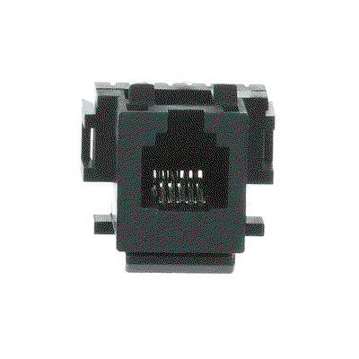 Modular-Jack-Buchse, 6-polig Kat. 3 (AMP-Nr. 216000-2)   