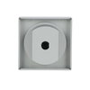 Zentralscheibe mit Aufdruck Symbol "Pfeile" für Jalousie, Drehknopf alusilber -