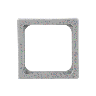 Zwischenring 50x50 mm Kommunikations-Steckverbinder alusilber - Plattform 63   