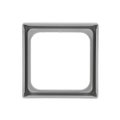 Zwischenring 50x50 mm Kommunikations-Steckverbinder alusilber - Plattform 63