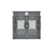Zentralscheibe mit Beschriftungsfeld Modular-Jack-Einsatz 2-fach edelstahl -