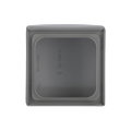 Zwischenring 50x50 mm mit Klappdeckel Kommunikations-Steckverbinder edelstahl -