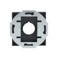 Zentralscheibe mit Tragring Befehlsgeräte 1-fach schwarz matt - Plattform 63
