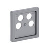 Zentralscheibe TV / SAT 4-fach alusilber - Plattform 63   
