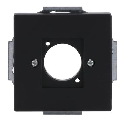 Zentralscheibe XLR-Einbaubuchse Serie D 1-fach schwarz matt - Plattform 63   