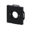 Zentralscheibe XLR-Einbaubuchse Serie D 1-fach schwarz matt - Plattform 63   