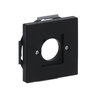 Zentralscheibe XLR-Einbaubuchse Serie D 1-fach schwarz matt - Plattform 63   