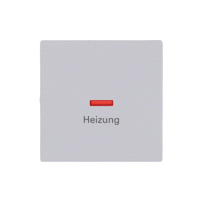 Wippe mit Aufdruck mit kleiner roter Kalotte   