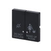 Wippe mit Aufdruck DO NOT DISTURB/MAKE UP ROOM mit kleiner transparenter