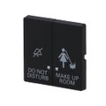 Wippe mit Aufdruck DO NOT DISTURB/MAKE UP ROOM mit kleiner transparenter