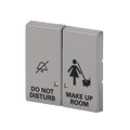 Wippe mit Aufdruck DO NOT DISTURB/MAKE UP ROOM mit kleiner transparenter