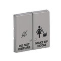 Wippe mit Aufdruck DO NOT DISTURB/MAKE UP ROOM mit kleiner transparenter