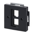 Zentralscheibe Modular-Jack-Einsatz, Keystone 2-fach anthrazit - Plattform 63