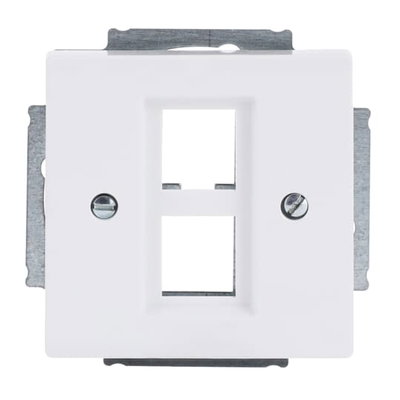 Zentralscheibe Modular-Jack-Einsatz, Keystone 2-fach studioweiß - Plattform 63