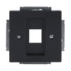 Zentralscheibe Modular-Jack-Einsatz, Keystone 1-fach anthrazit - Plattform 63  