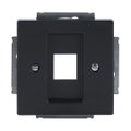 Zentralscheibe Modular-Jack-Einsatz, Keystone 1-fach anthrazit - Plattform 63